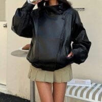 Lady's Faux Leather Jackets