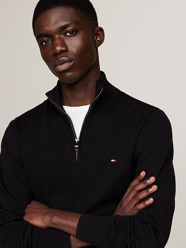 MW0MW28049_BDS_alternate3 Tommy Hilfiger Quarter-Zip Sweater